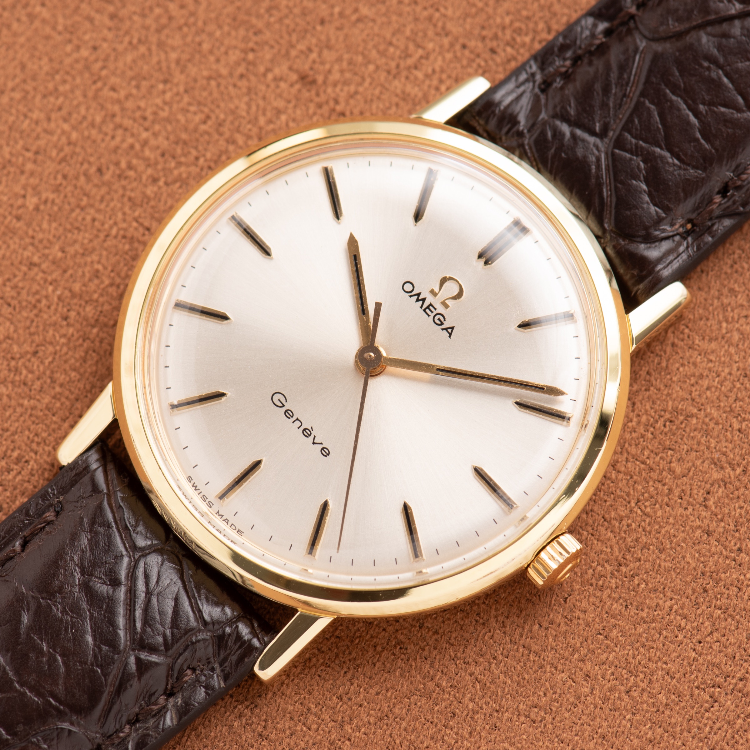 Vue de Omega Genève — plaqué or — Réf. 131.019SP — 1968